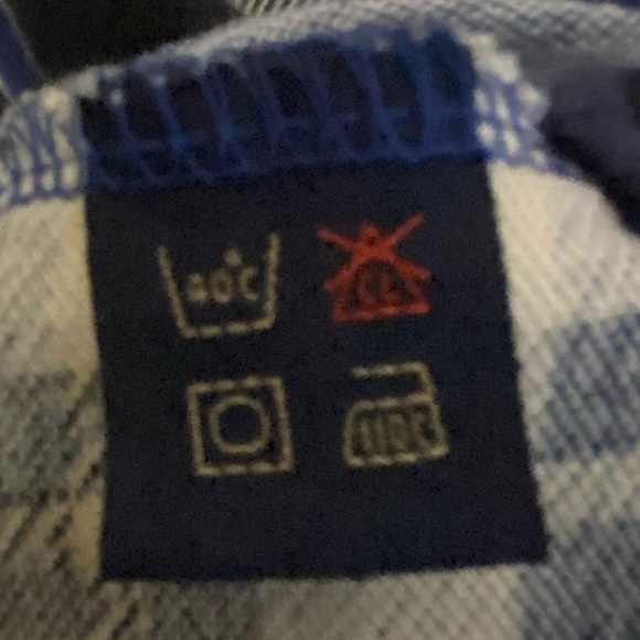 Chaps Ralph Lauren Plaid Polo Short Short Sleeve Cotton Size LARGE - Picture 8 of 8